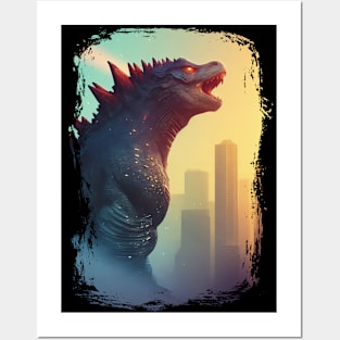 Godzilla predator Posters and Art